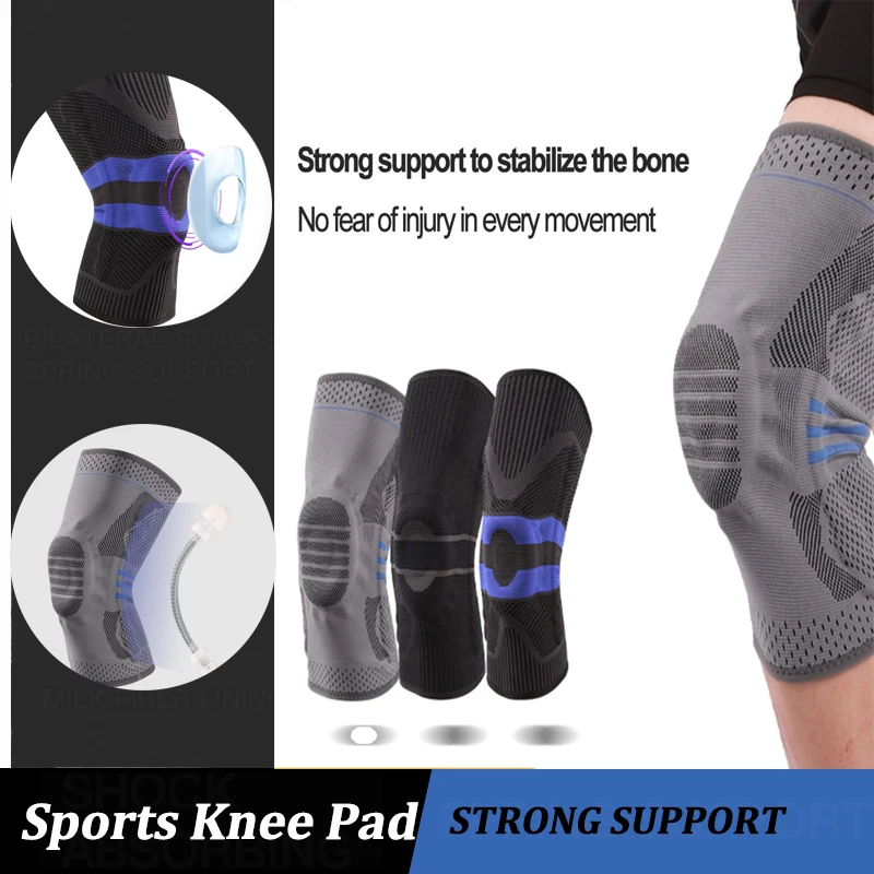 1PC Knee Pads Braces Sports Support Kneepad For Arthritis Joints Protector Fitness Compression Sleeve Basketball Knee Warp