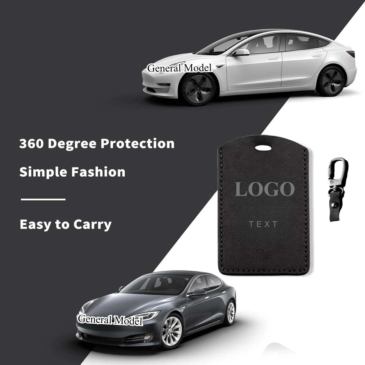 شعار مخصص الذكية NFC غطاء مفتاح السيارة جلد طبيعي حامل بطاقة المفاتيح حامي لنموذج 3 S X Y بدون مفتاح قذيفة الملحقات الفاخرة