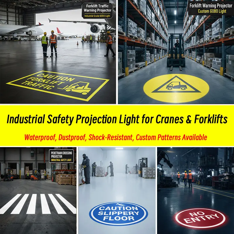 Forklift Warning Projector Light Waterproof Dustproof Shock-Resistant Custom Patterns