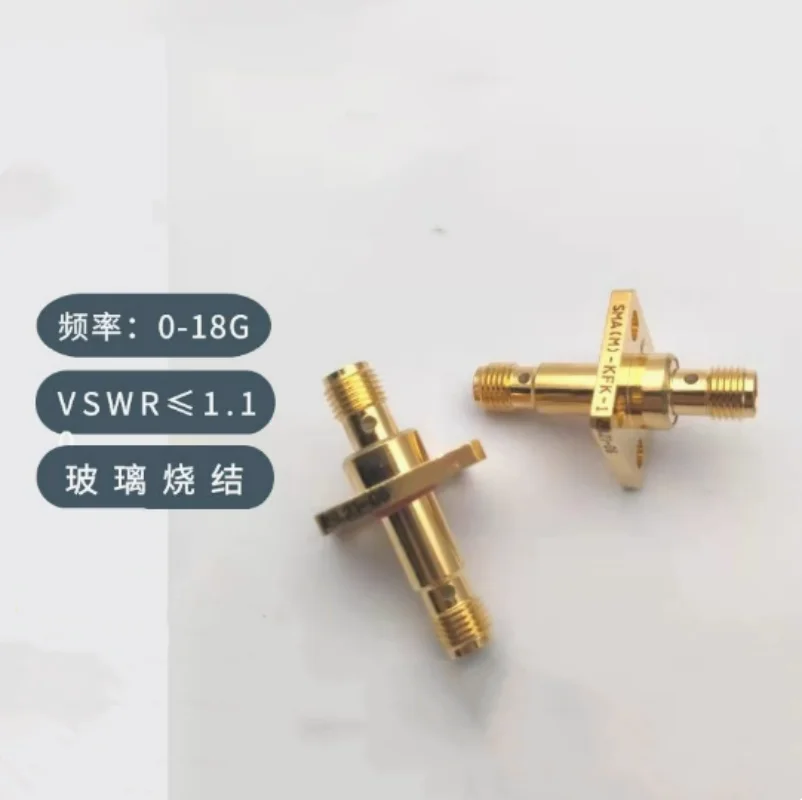 Conector RF de vácuo hermético sinterizado de vidro SMA (M)-KFK-1