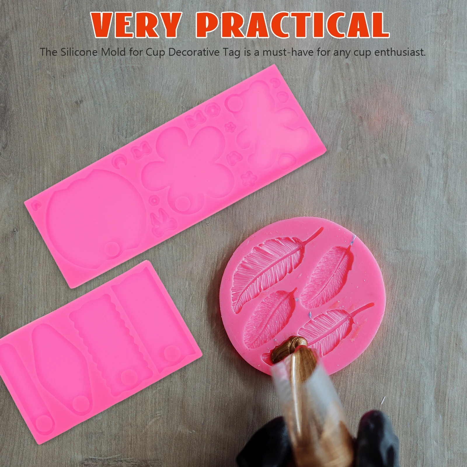 

2Pcs Silicone Mold for Cup Lid Name Tag DIY Epoxy Resin Casting Tumbler Lid Decorative Craft Supply Name Plate DIY Mold