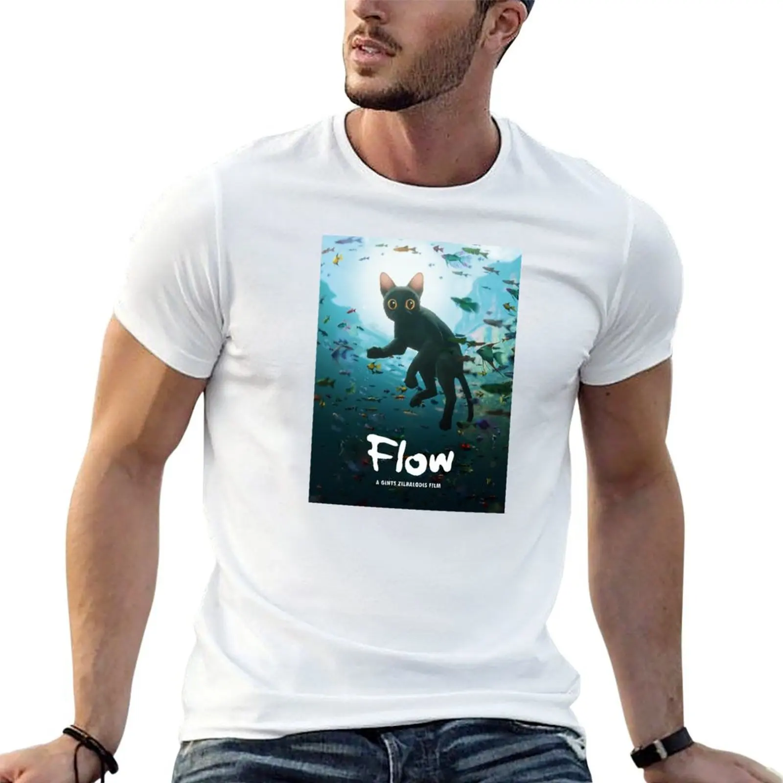 Flow T-Shirt cotton graphic tees customizeds mens t shirts casual stylish