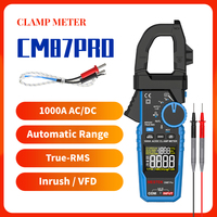 Mestek CM87Pro Digital Clamp Meter 1000A 1000V AC DC True RMS Current Clamp Meter Amperimetrica Capacitance Ohm Hz Tester