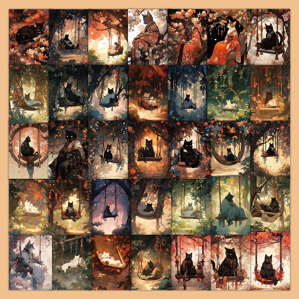 Наклейки «Милый кот Королевство» из 60 предметов — декоративные наклейки для ноутбуков, чехлов для телефонов, рюкзаков и журналов (магазин аниме Worlds)