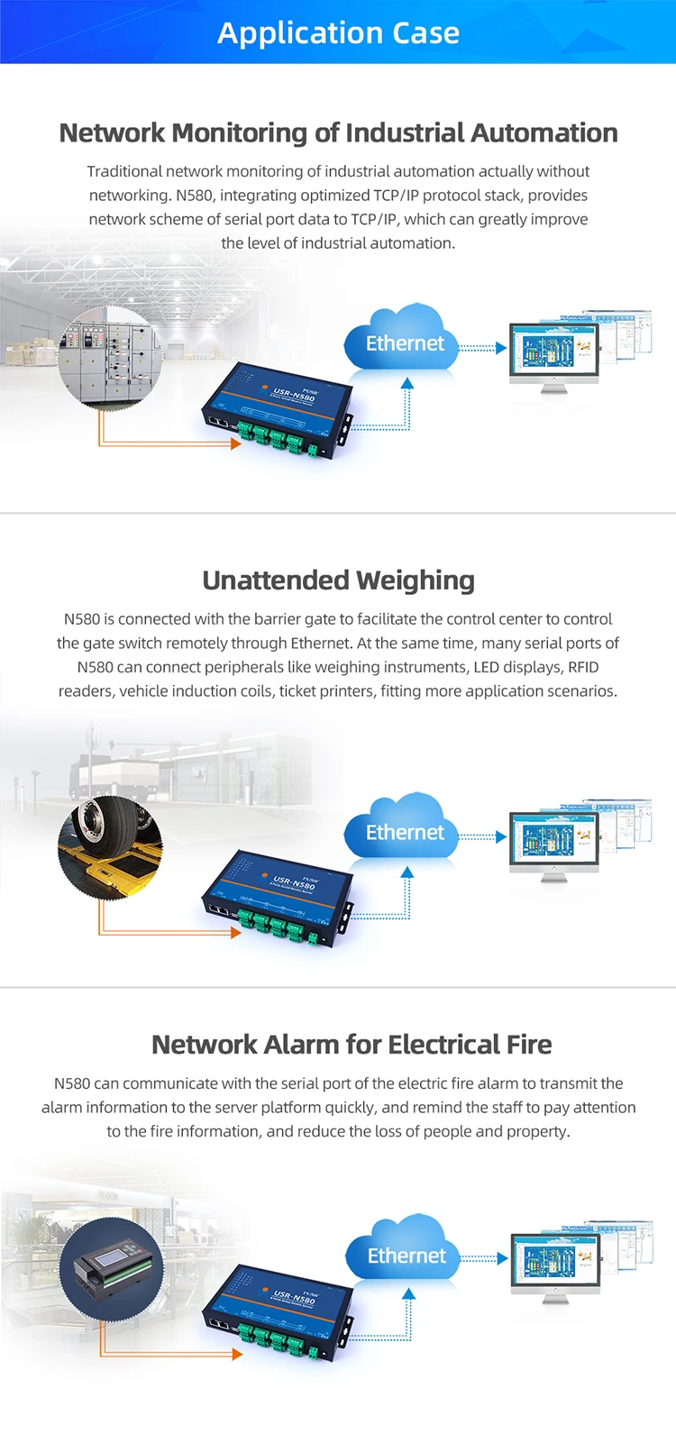 

USR-N580 8-канальный шлюз MQTT Modbus RS485 Последовательный порт в TCP/IP Ethernet-устройство Серверный преобразователь