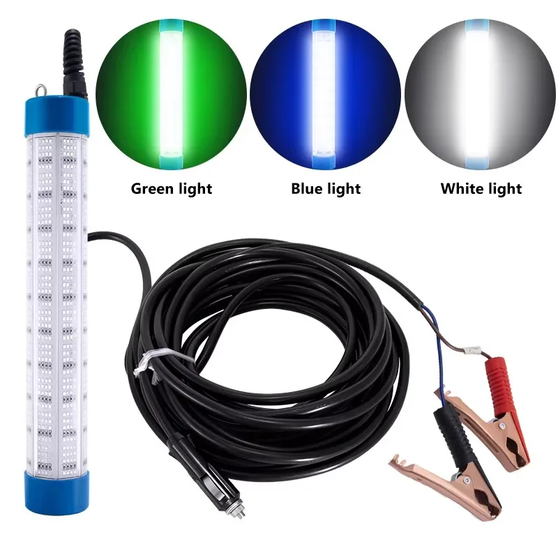 Led Vissen Licht 300 W Waterdicht IP68 AC/DC 27000LM Zalm Vangen Grote Vis Inktvis Boot Vissen licht