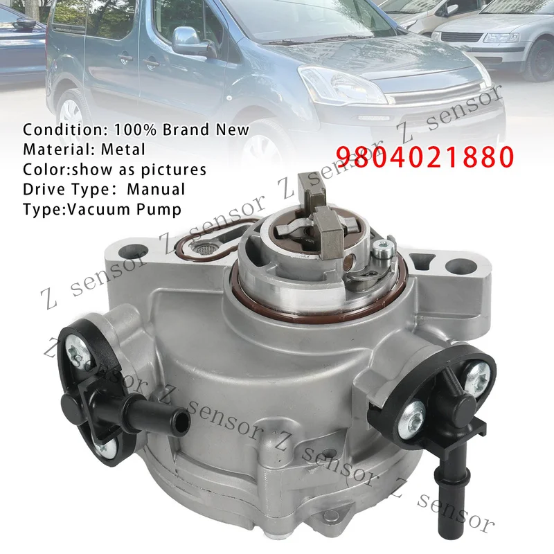 AAA+ 9804021880 Brake Vacuum Pump For Peugeot Citroen Ford Volvo 1.5 1.6 Diesel DV 5`