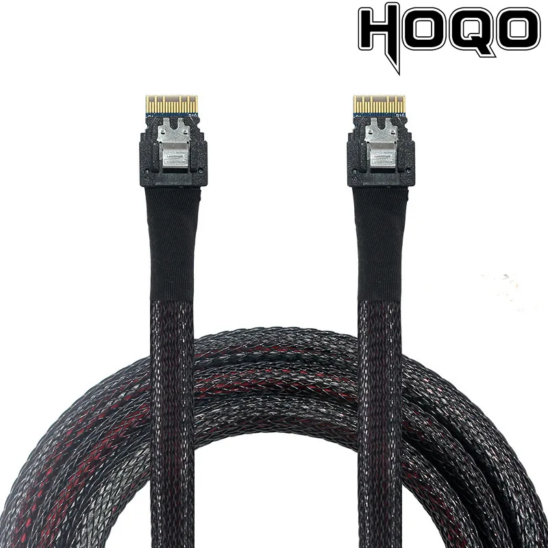 Mini SAS Cable SlimSAS cable SFF-8654 to SFF-8654 MiniSAS4.0 кабель для передачи данных