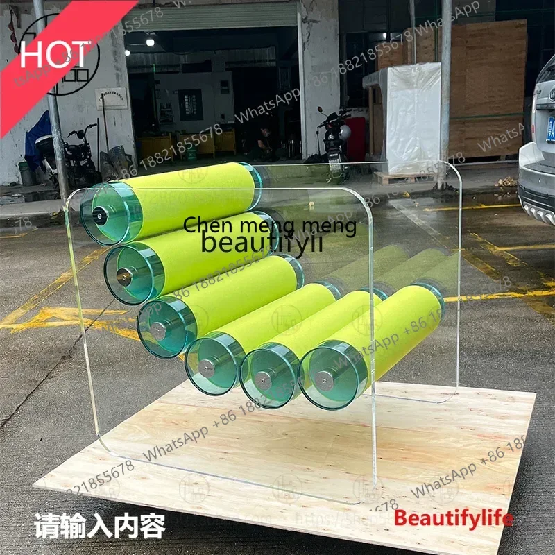 2936 Transparent acrylic, fashionable sofa, coffee bar chair, light luxury makeup, casual back chair