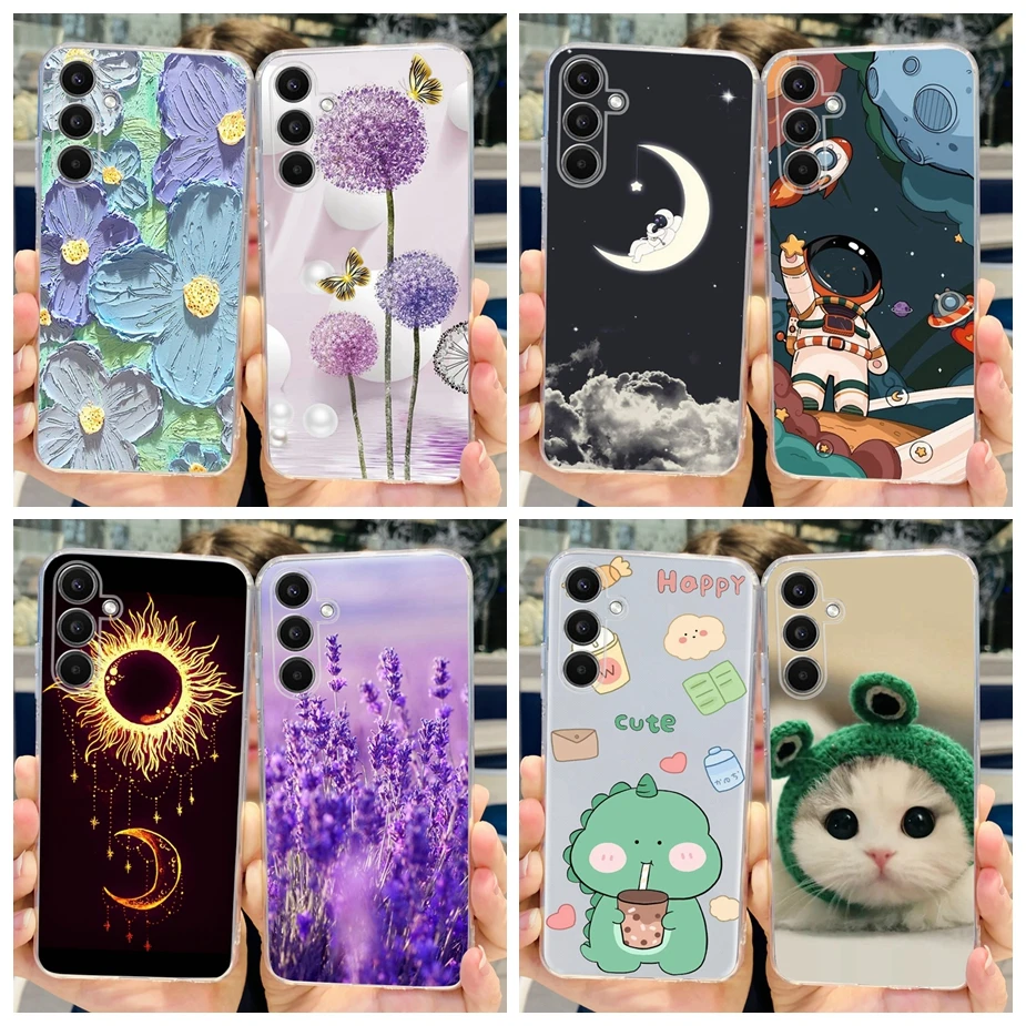 For Samsung Galaxy A14 A24 A34 A54 Case New Fashion Painted Cover Soft Silicone TPU Phone Case For Samsung A54 A 14 24 34 Fundas