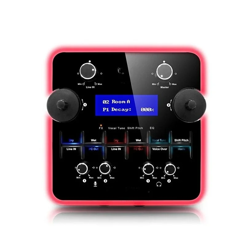 External sound card set Mobile phone computer network Karaoke live streaming host Shout microphone recording