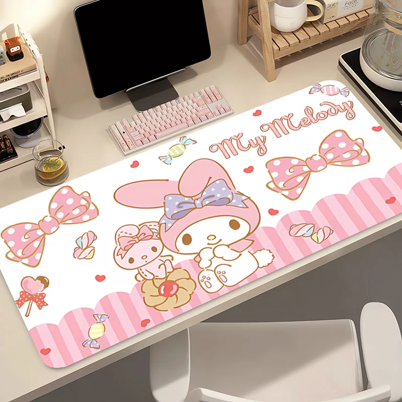 

XXL Mouse Pad My Melody Professional E-sports Gamer Speed PC Gaming Rubber Keyboard Pad Notbook Desk Mat Cartoon style Mousepad