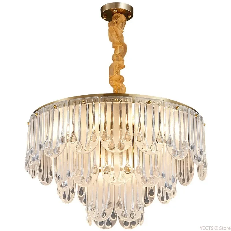 GHJUYIOL Nordic lighting, creative chandeliers, personalized glass lighting, living room, dining room, study, bedroom lighting