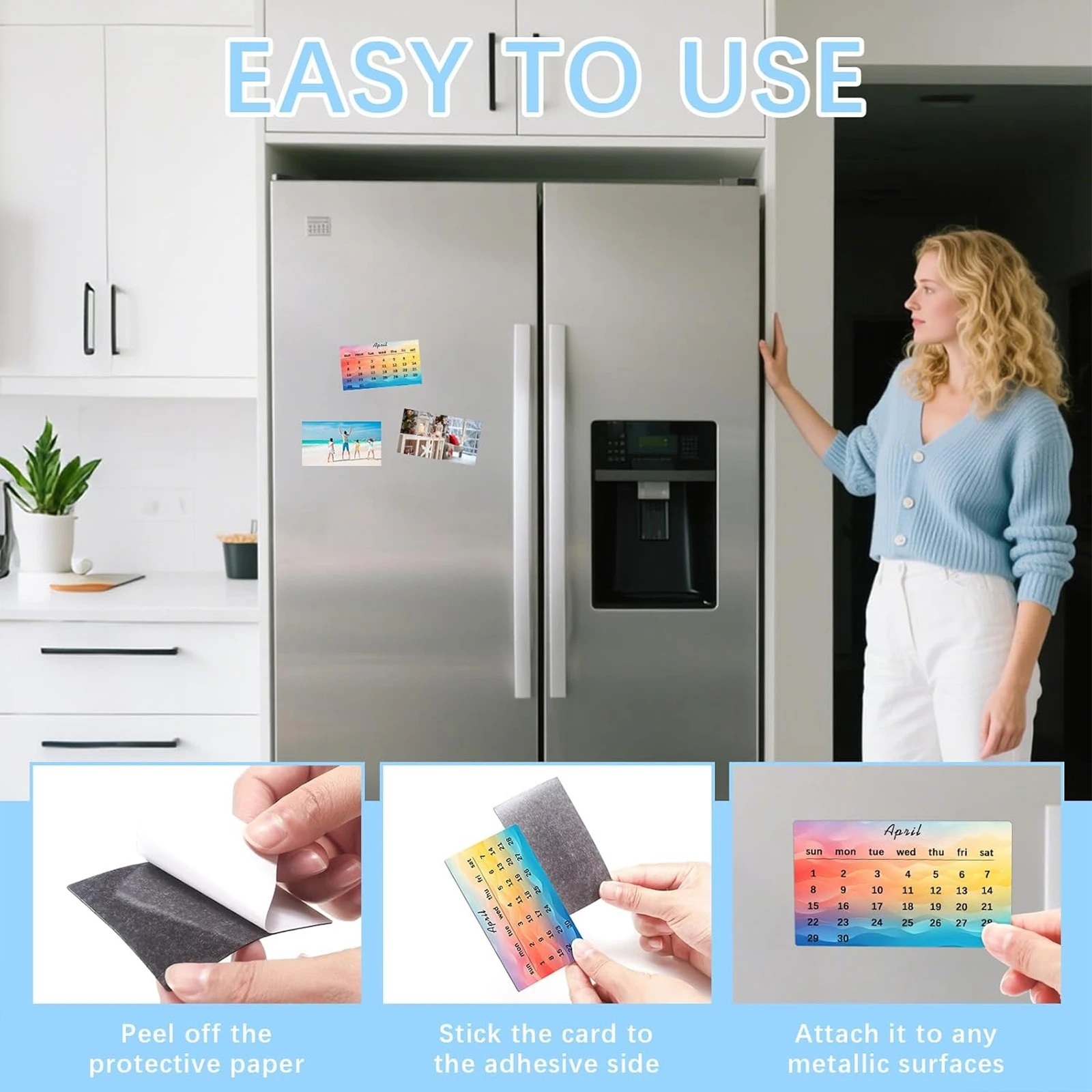 3.5x2 بوصة صفائح مغناطيسية ذاتية اللصق متينة ومرنة لتقوم بها بنفسك قابلة للتخصيص قشر وعصا لمشاريع بطاقات العمل الحرفية