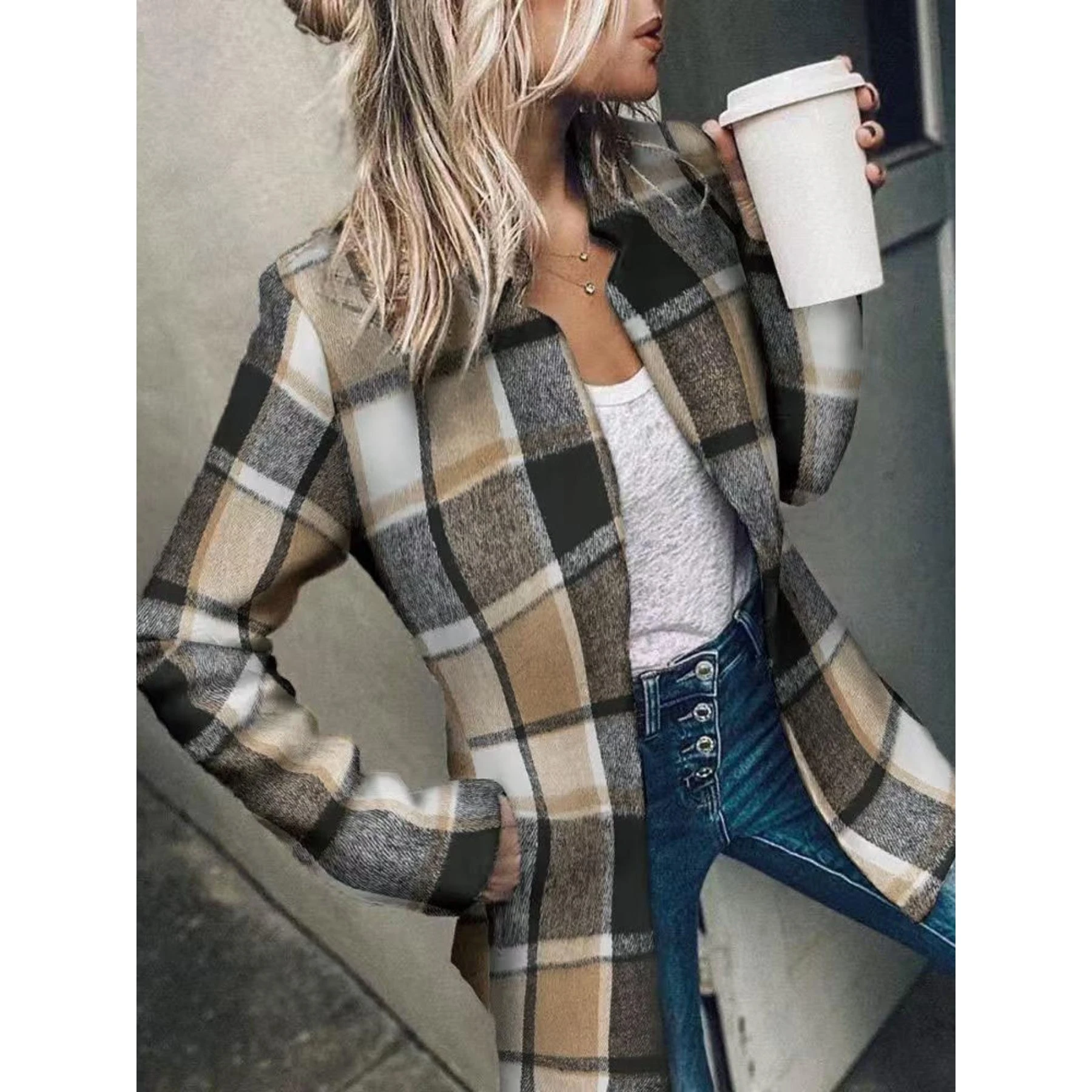 Gruby wełniany płaszcz damski – Street Fashion Co recenzja i cena