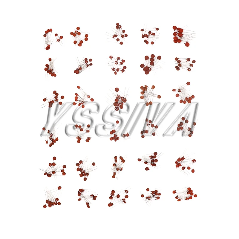 300pcs/960pcs Ceramic Capacitor Set 2pF-0.1uF Electronic Components Capacitor Assorted Kit Samples DIY