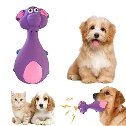 Indestructible Dog Chew Toy Funny Cartoon Cows/Elephant/Puppy Toy for Aggressive Chewers Large Breed