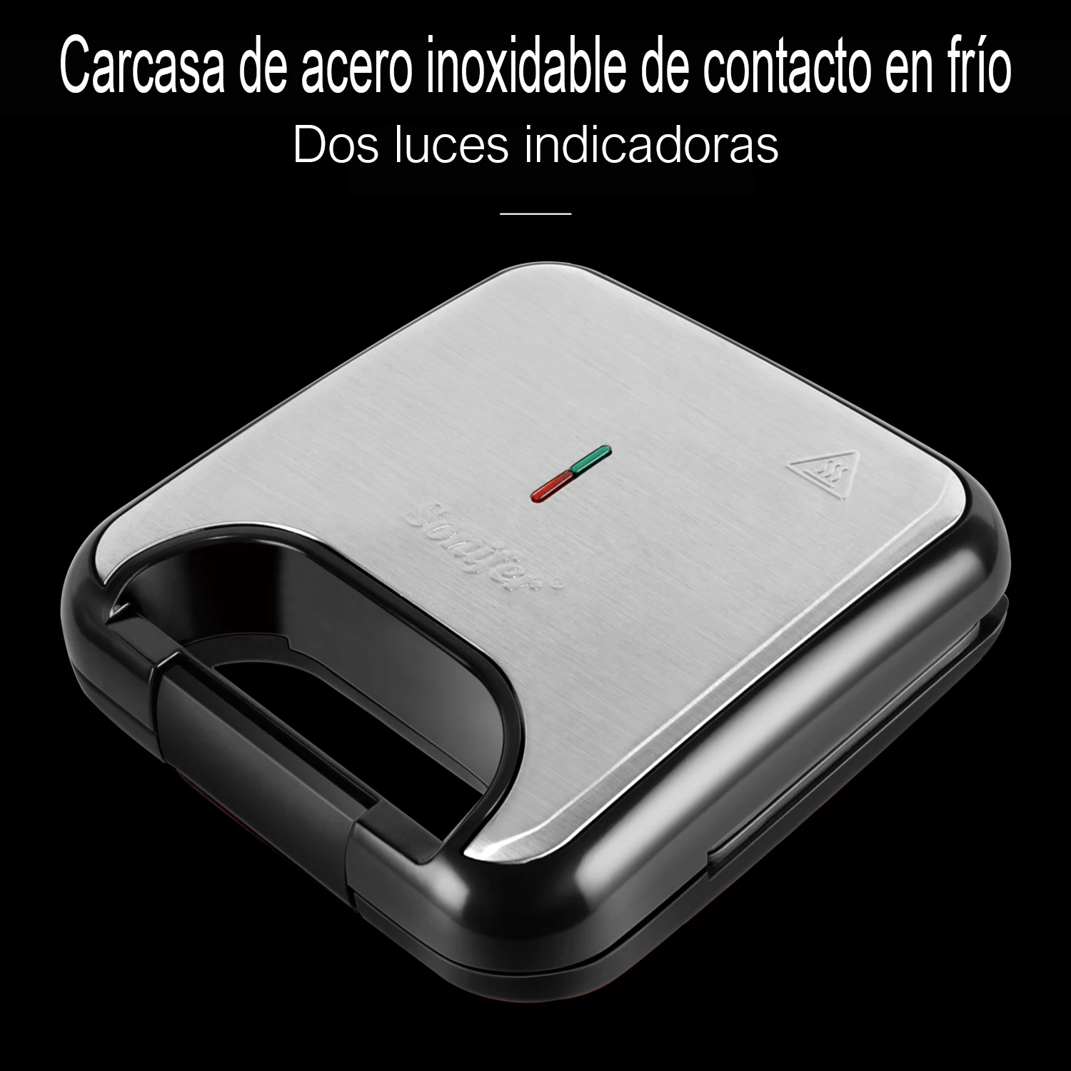 Sonifer-Placa de parrilla eléctrica para sandwichera, sartén antiadherente de hierro, 750W