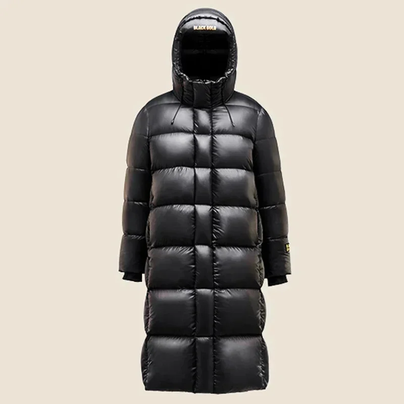 Long Down Jacket Men Winter Waterproof Goose Woman Coat High Quality Puffer With Hood Feather Man