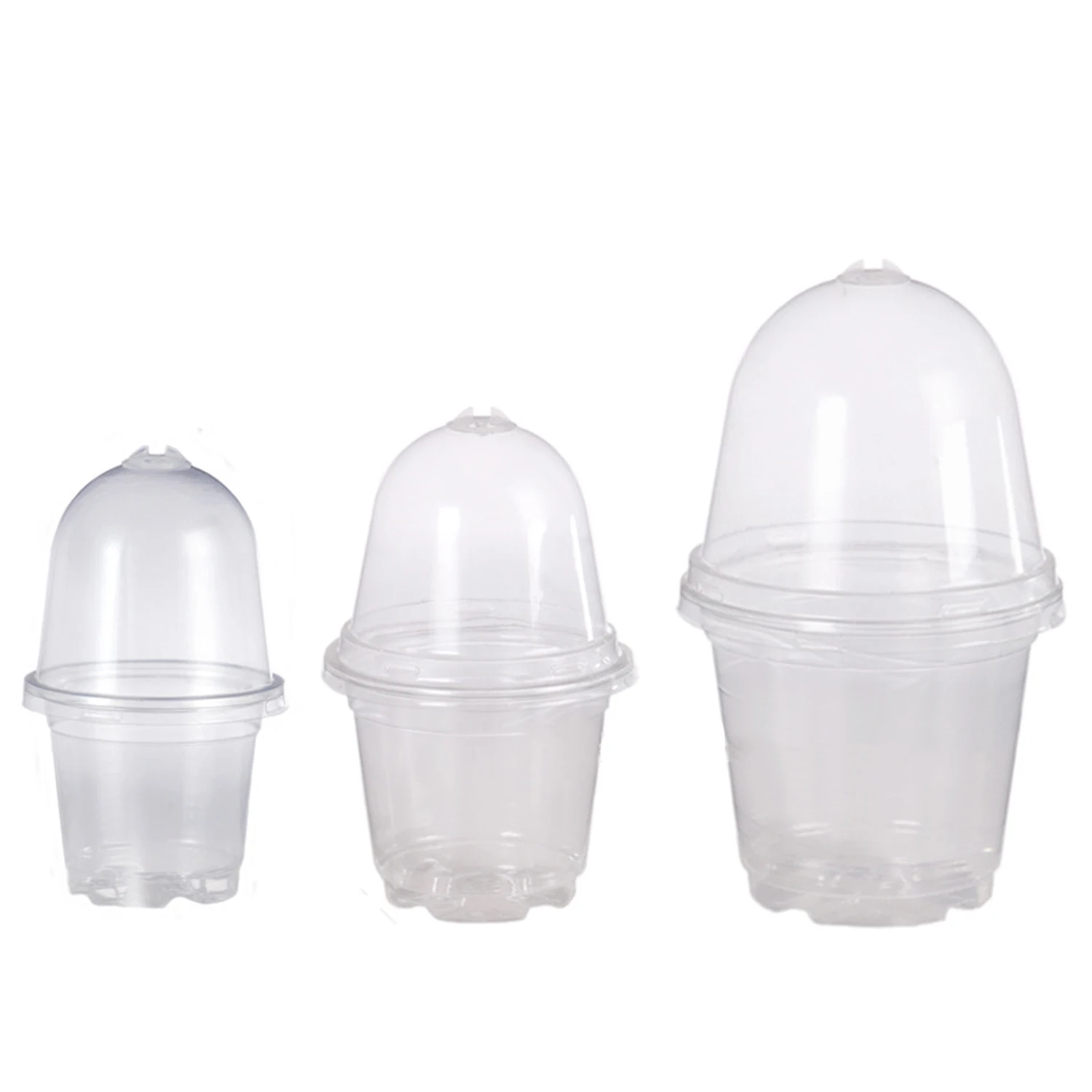 10pcs Seed Plant Nursery Pots Plastic Easy Use Plant Contai Mini Flowerpot Inside Succulents Gardening Supplies Planters