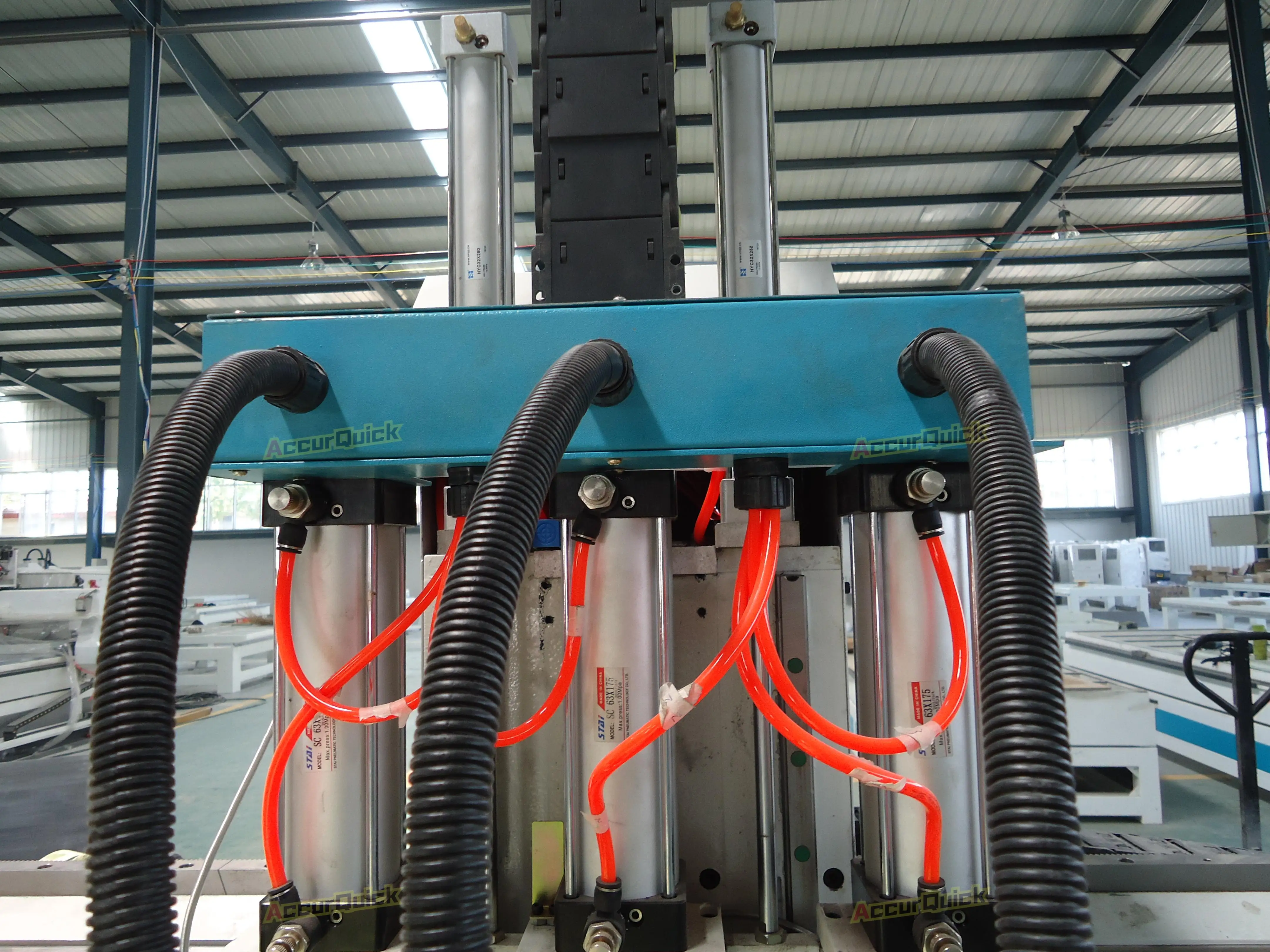 Multi-Spindle CNC Wood Router with 3 Heads for Woodworking Engraving Carving