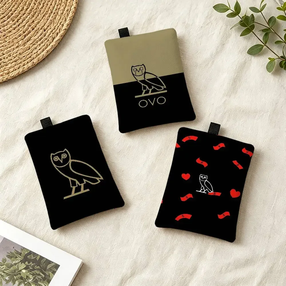 Rapper D-Drake Ovo Waterproof Zippered Coin Purse – Lightweight Hanging Wallet For Coins ID Cards