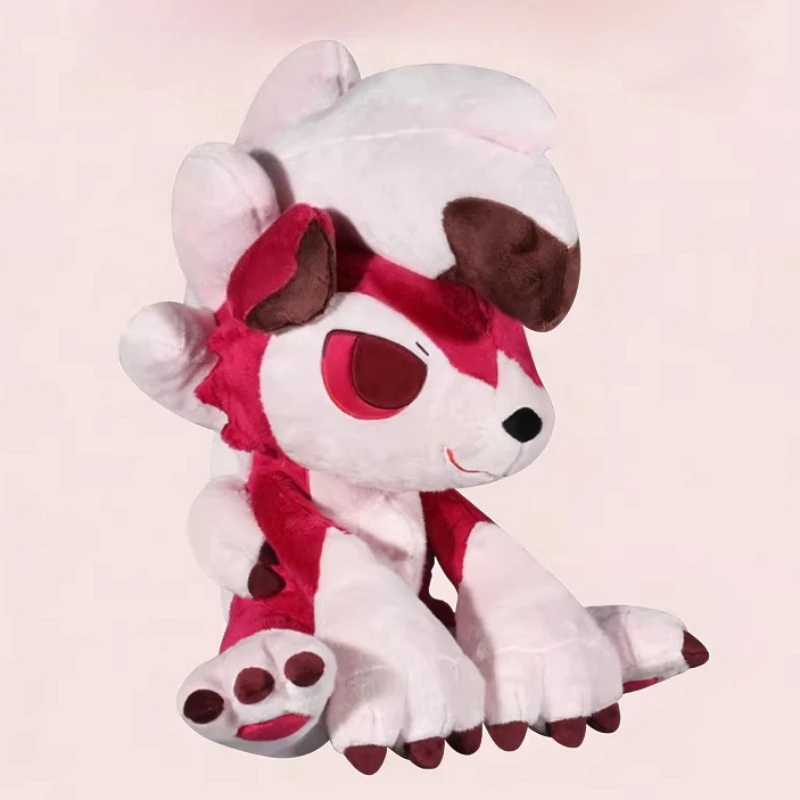 

45CM Lycanroc Plushies Plushies Wolwerock Pokemon Peluche Cartoon Anime Kawaii Ornament Comfortable Soft Doll Children Toy Gifts