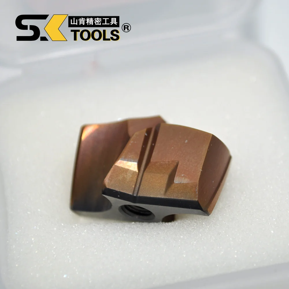 Imagem -02 - Ponta de Broca de Carboneto Desempenho Superior Carboneto de Tungstênio Intercambiáveis Uso de Máquina Indexável Cnc Insert Pkw12005500