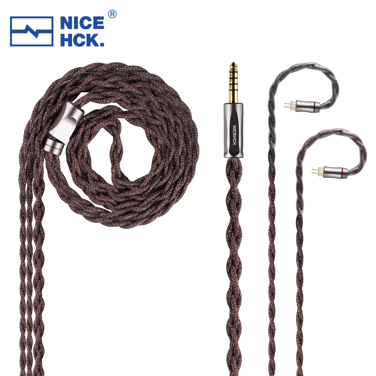 NICEHCK ChocJam Earphone Cable 7N Silver Plated OCC+Silver Plated Critically Annealed Copper OFC Plug 2Pin for Performer8