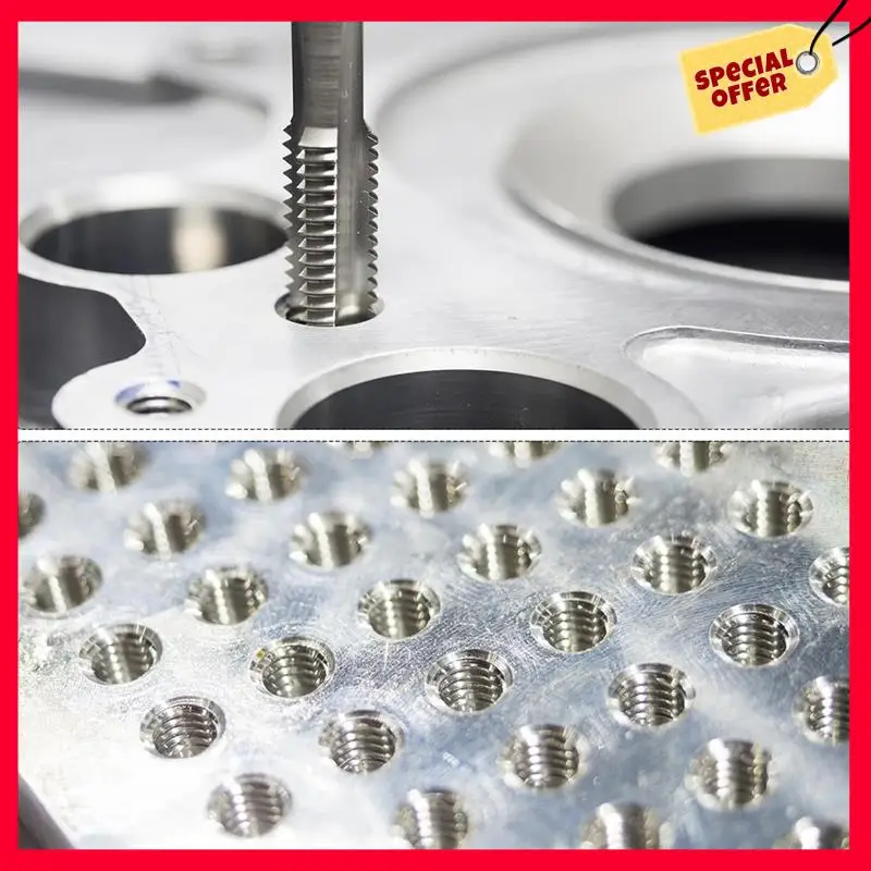 -A25M Drill Bit Set,M5 X 0.8 Straight Flute Thread Taps And 4.2Mm Twist Drill Bits Titanium Coated, HSS6542 Threading Tools