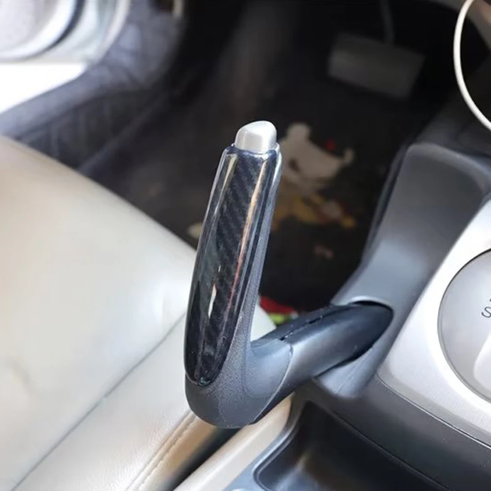 Car Accessories For Honda Civic 8th 2006 2007 2008 2009 2010 2011 ABS Carbon Fiber Style Brake Handle Handbrake Cover Trim 1pcs