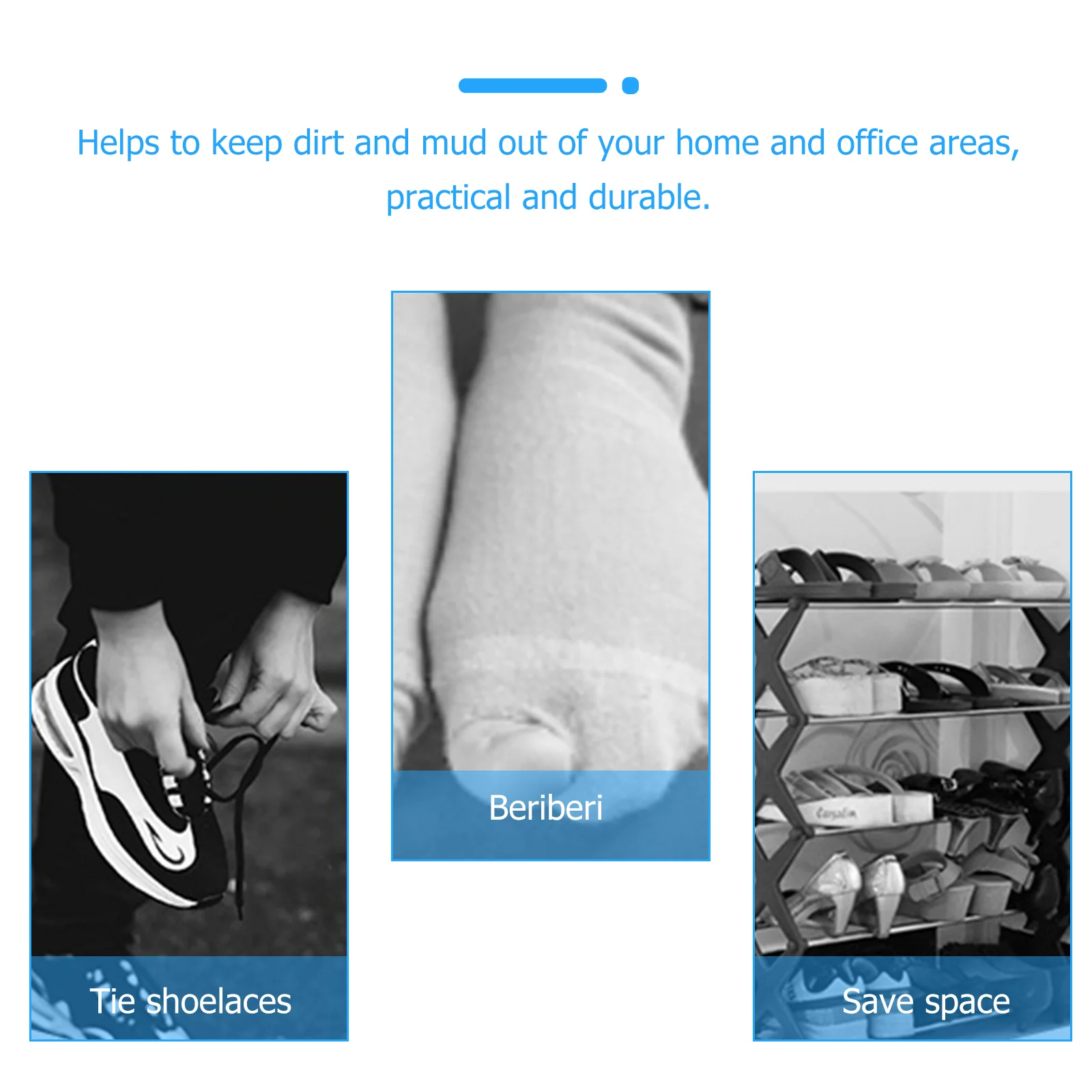 100 Pcs Non-woven Shoe Cover Nonwovens Covers Dust-proof Shoes Protection Breathable Blue Miss