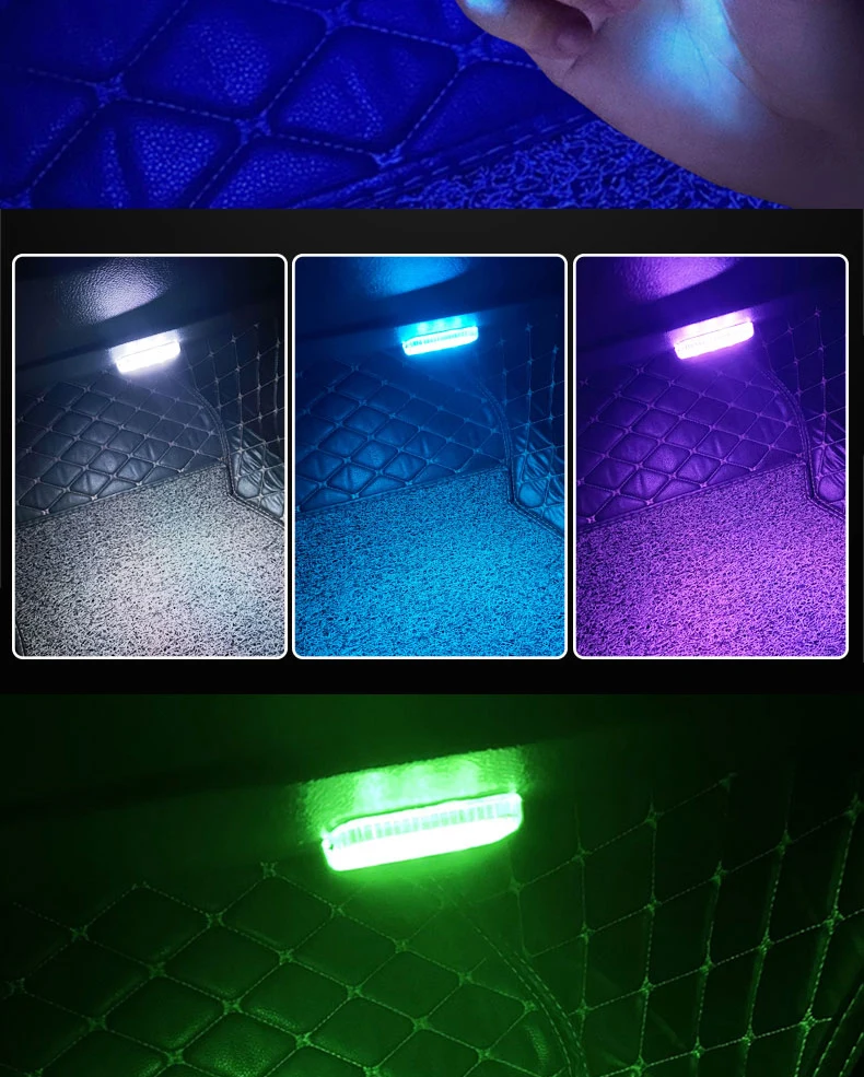 Automotive Innenraum-LED-Beleuchtung ohne Verkabelung, Auto-Leselampe, Berührungssensor, Kofferraum-Fußraum-Atmosphärenbeleuchtung – Detail 2