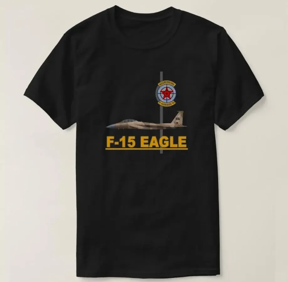 F-15 Strike Eagles 65th Aggressors Squadron T-Shirt 100% Cotton O-Neck Summer Short Sleeve Casual Mens T-shirt Size S-3XL