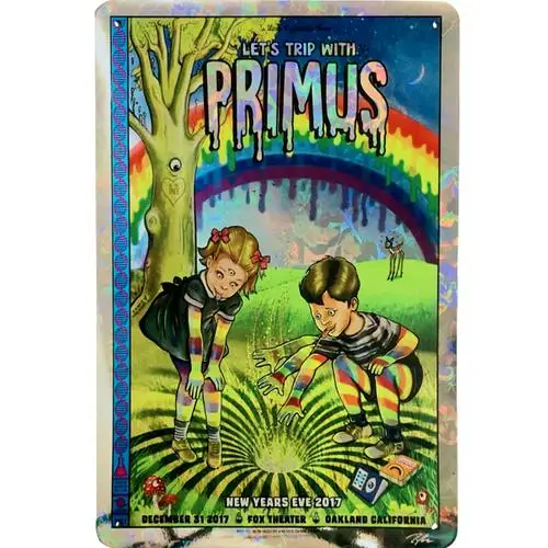 Primus Vintage Metal Sign Concert Art Retro Tin Poster Rock & Roll