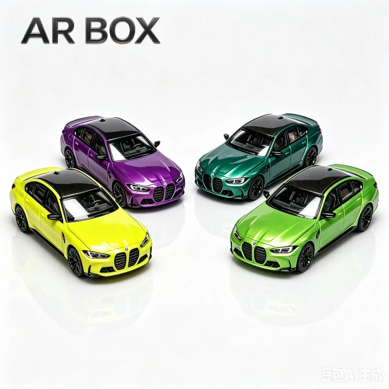 ar-box-1-64-bmw-genuine-m3-g80-alloy-car-model-static-simulation-ornament-adult-collectibles-holiday-gifts-boys'-toys