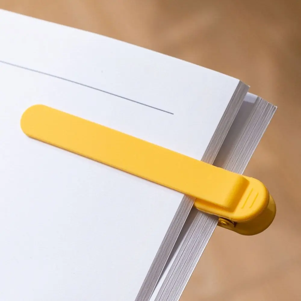 Versatile Use Automatic Record Page Markers Reading Tool Silicone Bookmark Folder Book Insert Simple Reading Clip Artistic Gift