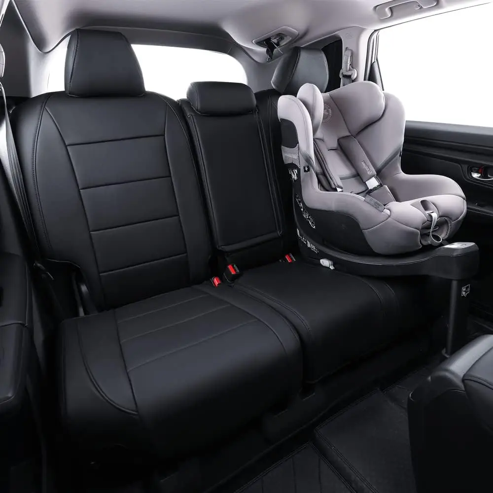 Coverdream Custom Fit Seat Covers Full Set For Honda Civic Sedan 2016-2026 LX/EX/EX-L/EX-T/Touring Full Set Waterproof Leather Car Seat Cover