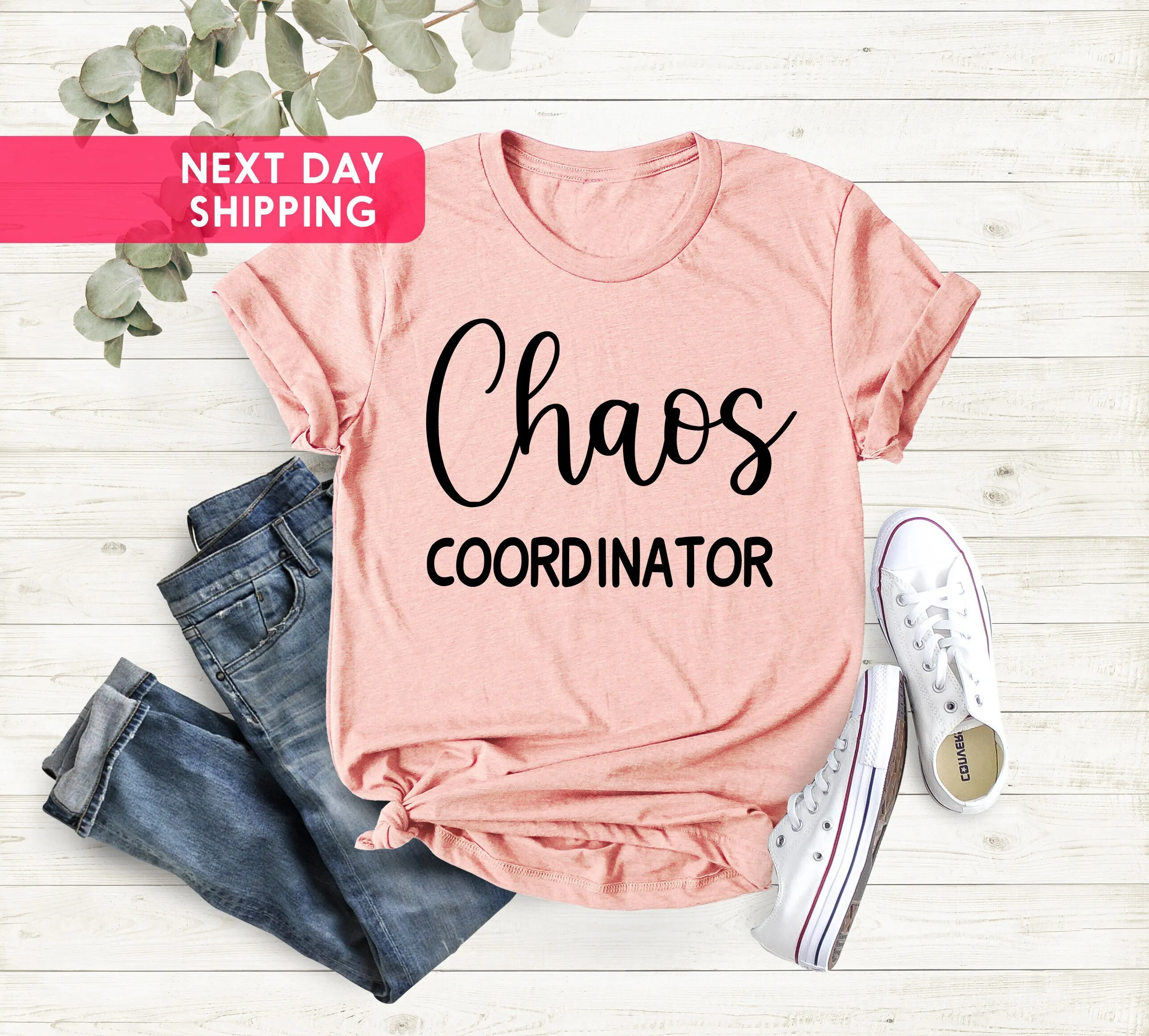 

Chaos Coordinator T Shirt Funny Mom Quarantine Life