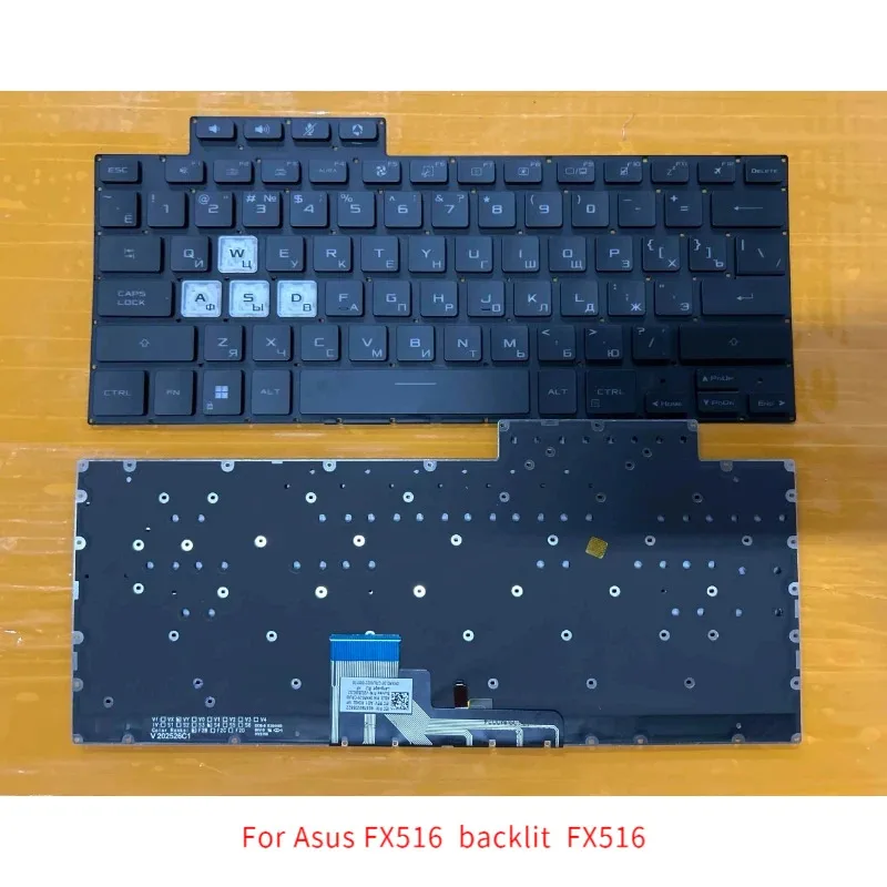 

New Ru Laptop Keyboard for Asus FX516 backlit FX516