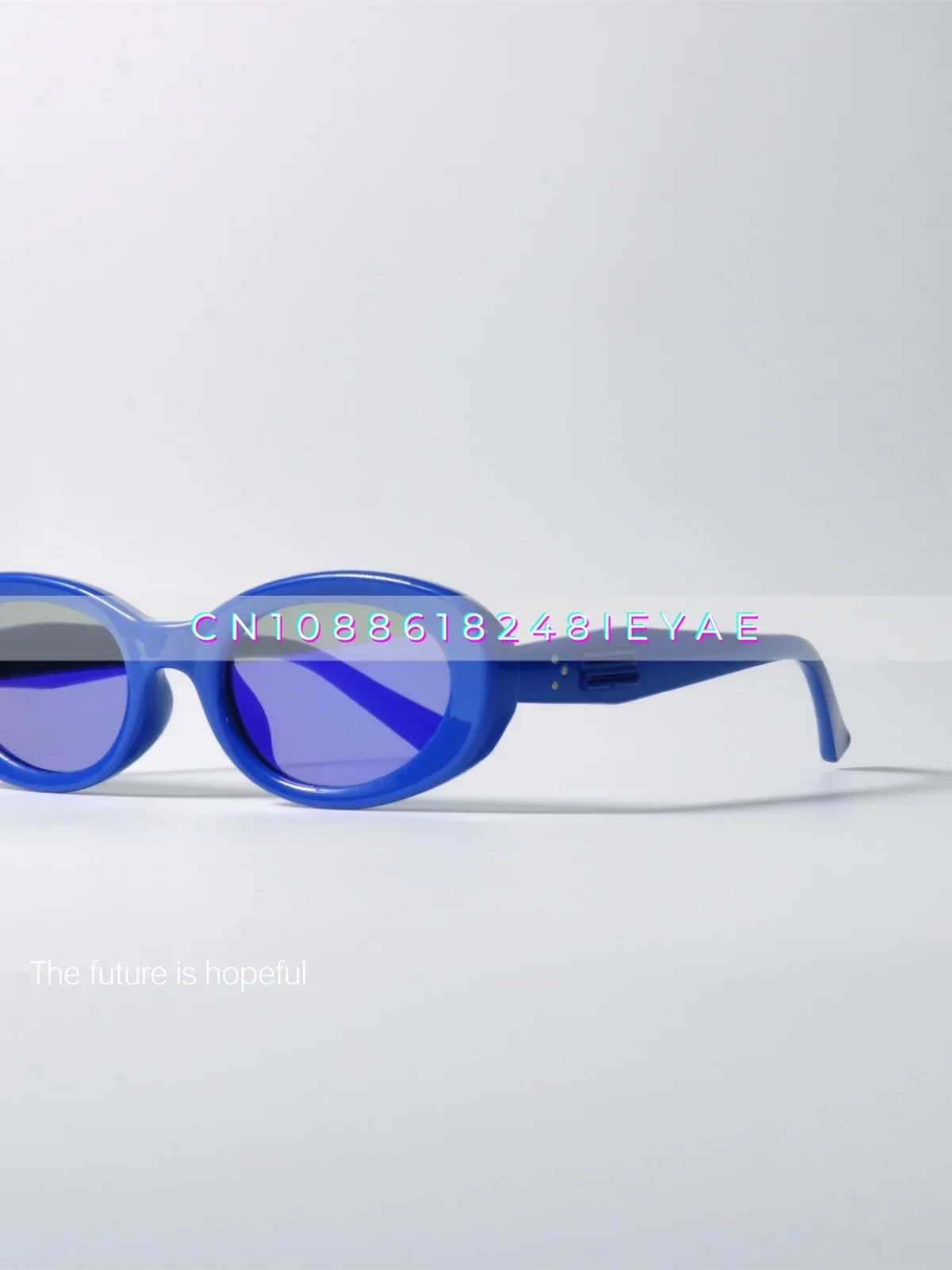 

Нишевые солнцезащитные очки Royal Blue со светоотражающими очками UV400, овальные солнцезащитные очки премиум-класса с защитой от ультрафиолета