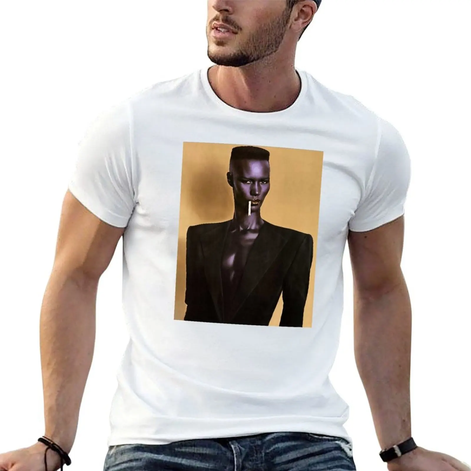 

Grace Jones T-Shirt t shirts for man pack white anime t shirts oversize t shirt man designer T-shirt