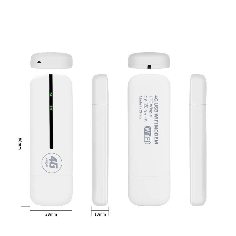 Imagem -06 - Modem Usb para Banda Larga Móvel Adaptador Wi-fi sem Fio Roteador 4g Lte com Cartão Sim 150mbps Dongle