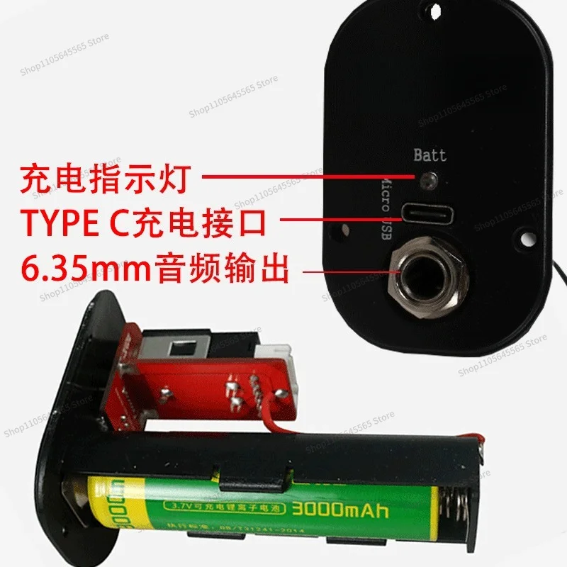 Box piano vibration pickup folk classical guitar pickup factoryz outdoor performance guitar acoustic guitar
