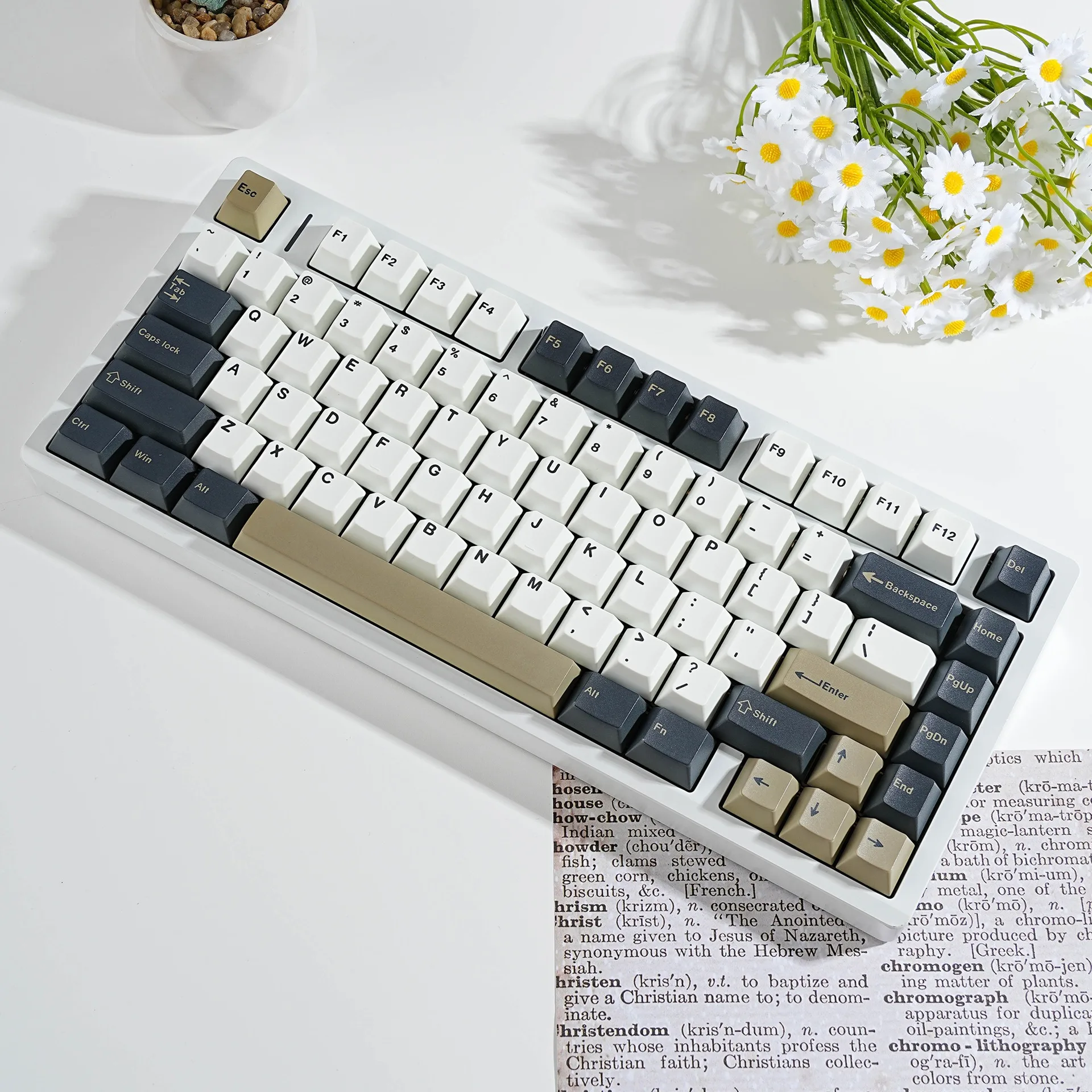 Mechanical Keyboard Olive Keycaps Hebrew Russian Spanish French Germa Abnt2 Korean Japanese UK Cherry Profile PBT Keycap 7U ISO