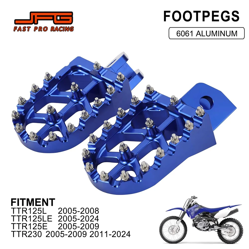 

Motorcycle Foot Pegs Footrests Rests Footpegs Pedal Pit Dirt Bike For YAMAHA TTR125L TTR125LE TTR125E TTR230 TTR 125L 125E 125LE