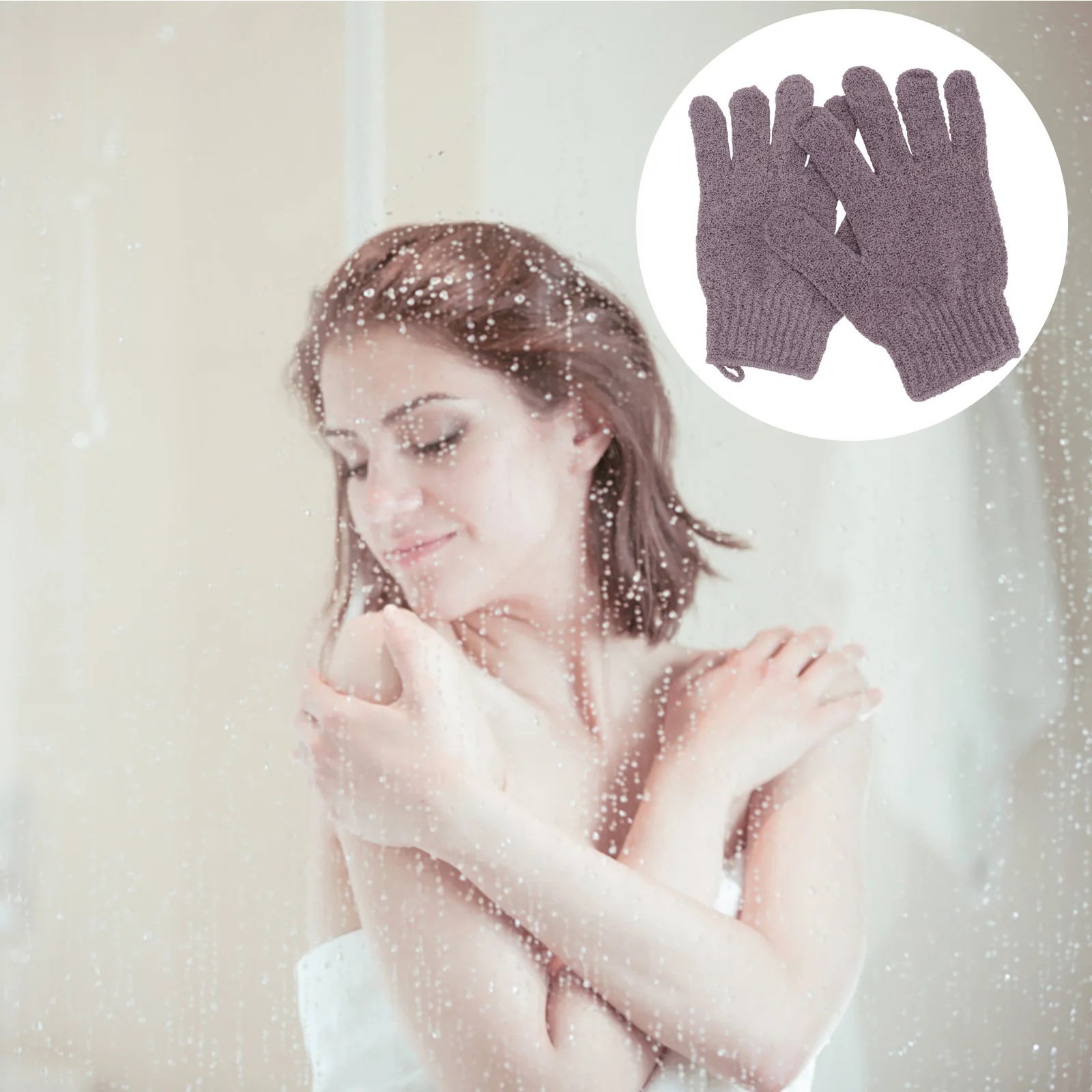 

2 пары отшелушивающих перчаток для ванны, варежки для душа, щетки для тела, перчатки, двухсторонний скребок для мужчин, женщин, детей, перчатки с щеткой для тела