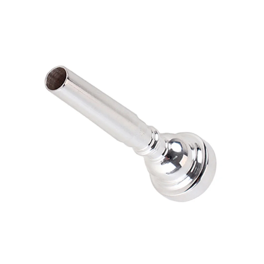 

Professional Trumpet Mouthpiece 3C Silver Plated Advanced Metal Easy Blow Bullet Shape Suitable for Beginners and