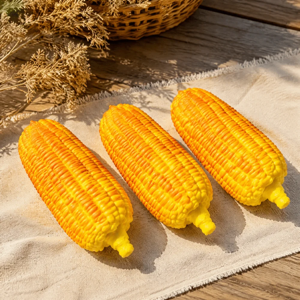 Crunchy Simulated Grilled Corn Squeeze Sound Effects Hand Relax Corn Squeeze Comfortable Soft Slow Rebound Children Student