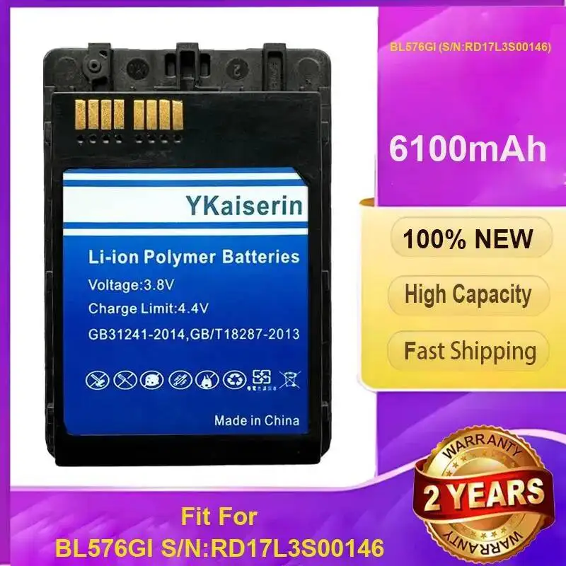 

Подходит для BL576GI S N:RD17L3S00146, аккумулятор 6100 мАч, высокопроизводительный сменный аккумулятор